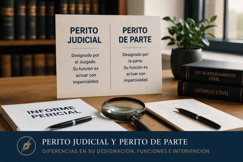 Perito calígrafo Judicial o de Parte. Diferencias