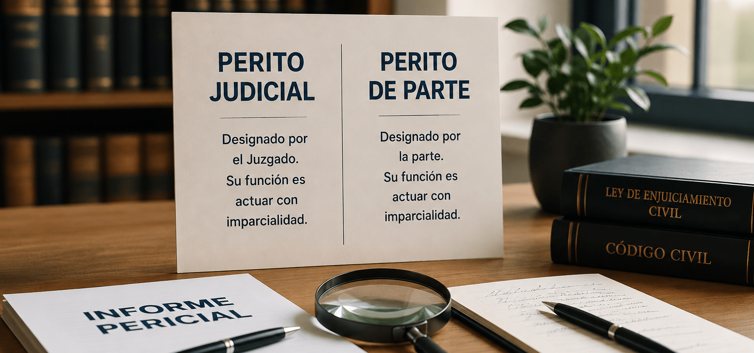 Perito calígrafo, Judicial o de Parte. ¿Es lo mismo?